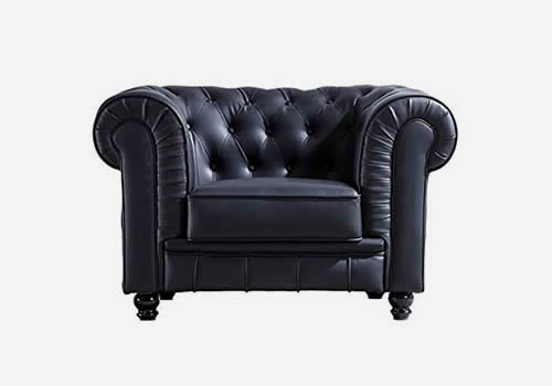 sillon negro estilo chester